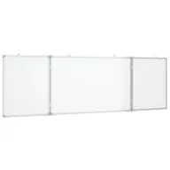 Tablice interaktywne - vidaXL Tablica magnetyczna, składana, 160x50x1,7 cm, aluminiowa - miniaturka - grafika 1