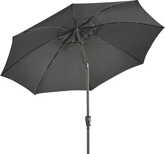 Dehner Parasol Ogrodowy Tarasowy 250cm SZARY
