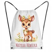 Plecaki worki - Worek plecak do przedszkola z imieniem dziecka Sarenka - miniaturka - grafika 1