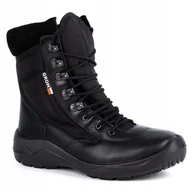 Buty trekkingowe męskie - ﻿Buty męskie skórzane militarne taktyczne GROM 1138 czarne - 43 - miniaturka - grafika 1