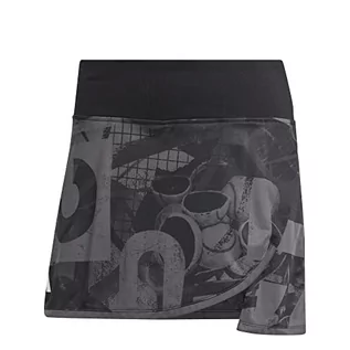 Spódnice - adidas Damska spódnica Rock Club Graphskirt, Grey Five/Black/Carbon, HR6492, XL - grafika 1