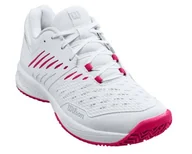 Tenis ziemny - Buty tenisowe damskie Wilson Kaos Comp 3.0 white/white/love potion - 42 - miniaturka - grafika 1