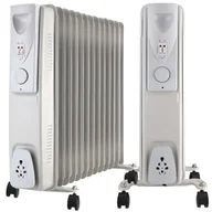 Grzejniki pokojowe - Grzejnik Elektryczny Olejowy Mocny Termostat 2500W - miniaturka - grafika 1