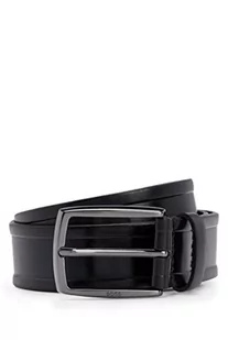 BOSS Męski Celie-Dan Sz35 Włoski skórzany pasek, Black1, 100 - Paski - miniaturka - grafika 1