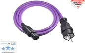 Kable - Kabel zasilający Melodika Melodika MDP05 Przewód zasilający z uziemieniem sieciowy 3x2,5mm2 Schuko-IEC C13 - 0,5m - miniaturka - grafika 1
