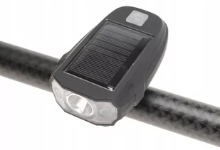 LAMPKA Rowerowa PRZEDNIA LED SOLARNA Latarka 6507 - Lampki rowerowe - miniaturka - grafika 1