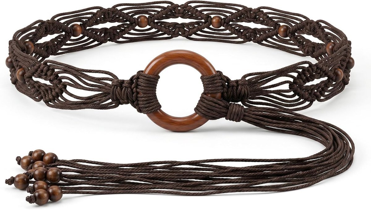 Boho paski z frędzlami dla kobiet pleciony pasek z frędzlami pasek warkocz pas biodrowy renesansowe tkane paski dla kobiet sukienka dżinsy akcesoria..
