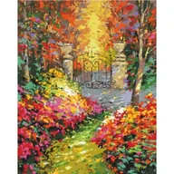 Malowanie po numerach - Malowanie po numerach BRUSHME 40x50 cm Jesienny Park - miniaturka - grafika 1