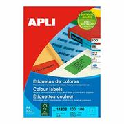 Etykiety do drukarek - APLI 11838 etykiety żółte - miniaturka - grafika 1