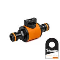 Inne akcesoria do nawadniania - Nypel do łączenia dwóch szybkozłączy, z zaworem BLACK LINE - miniaturka - grafika 1