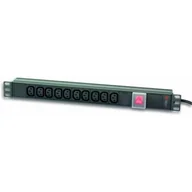 Listwy zasilające - Listwa zasilająca Techly Techly Listwa zasilająca rack 19" 1U do UPS 250V/10A 10x gniazdo C13 wtyk C14 023783 - miniaturka - grafika 1