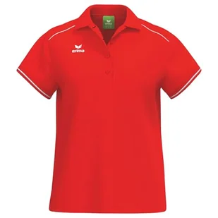 Erima Damska koszulka polo CMPT Pique´ (2112537), czerwona/biała, 40 - Koszulki i topy damskie - miniaturka - grafika 1