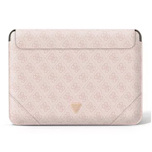 Guess Sleeve GUCS16P4TP 16" rożowy /pink 4G Uptown Triangle logo GUE001836-0 - Torby na laptopy - miniaturka - grafika 2
