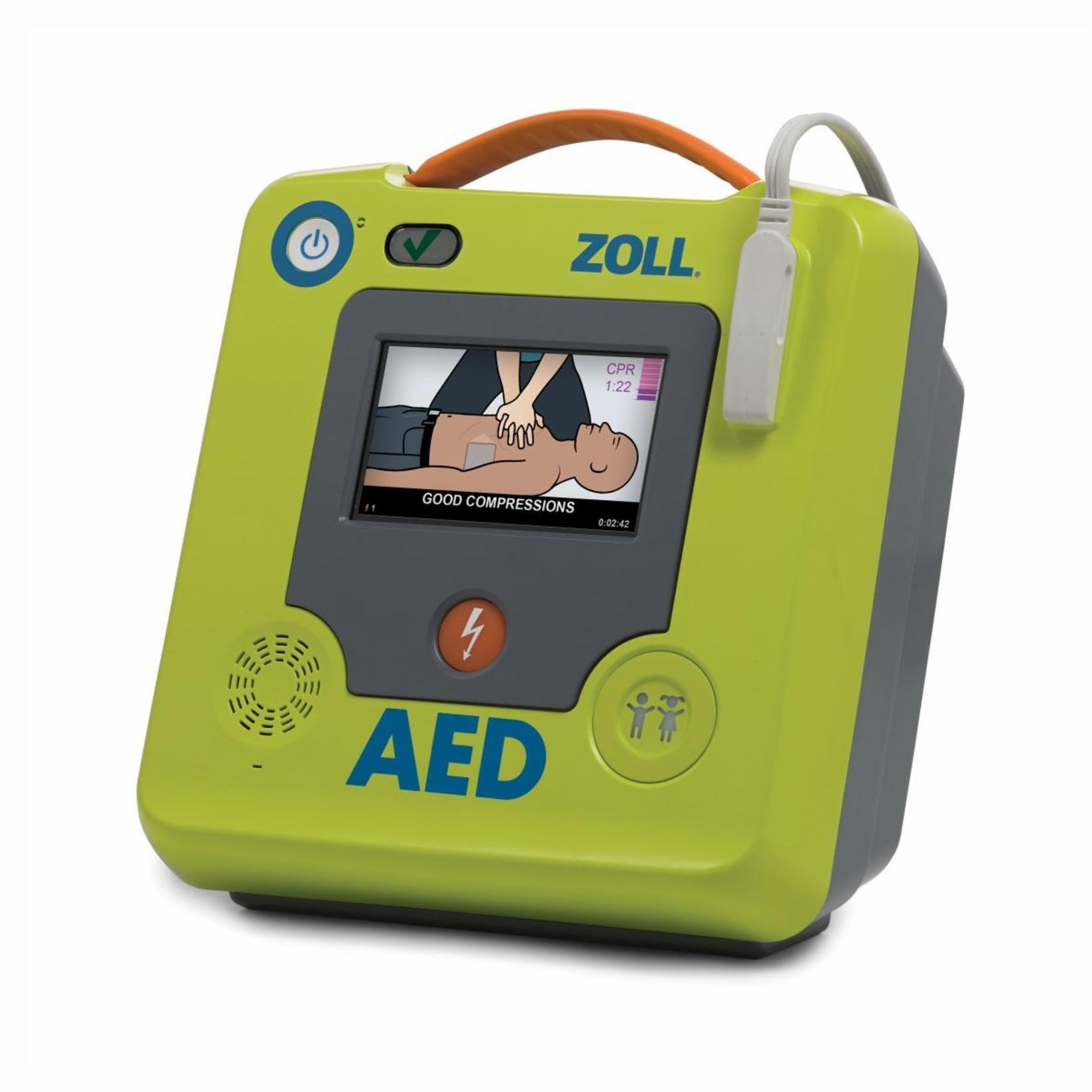 Masażer Zoll Defibrylator automatyczny prowadzi ratownika przez cały proces RKO Real CPR Help ZOLL AED 3 fully-auto