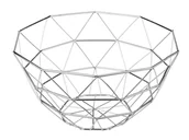 Kosze na śmieci - Koszyk metalowy Inox - miniaturka - grafika 1