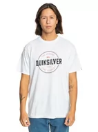 Koszulki męskie - Quiksilver Koszulka Męska Biały S - miniaturka - grafika 1
