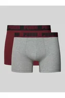 Majtki damskie - Obcisłe bokserki z elastycznym paskiem z logo w zestawie 2 szt - Puma - miniaturka - grafika 1