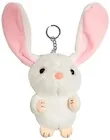 Breloczki dla dzieci - Brelok pluszowy biały królik - miniaturka - grafika 1