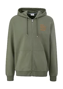 s.Oliver Męska bluza z kapturem, zielona, XXL, zielony, XXL - Bluzy męskie - miniaturka - grafika 1