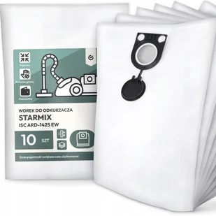 10x Worek do Odkurzacza Starmix Isc ARD-1425 Ew Syntetyczny Tekstylny G9 - Worki do odkurzaczy - miniaturka - grafika 1
