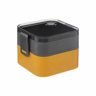 Lunch box śniadaniówka 5five simply 1,5l żółty/czarny - Lunch boxy - miniaturka - grafika 1