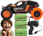 Zabawki zdalnie sterowane - Samochód RC 4x4 2.4GHz 3 + AKUmulatory Terenowy Zdalnie Sterowany 20km/h - miniaturka - grafika 1