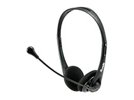 Słuchawki bluetooth - Equip 245304 Stereofoniczny zestaw suchawkowy z wyciszeniem, zestaw suchawkowy, opaska na gow, biuro/call center, czarny, binauralny, 1.8 - miniaturka - grafika 1