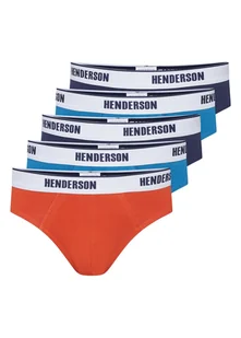 Slipy Oxide Henderson 5-pak granatowy, morski, pomarańczowy, biały M - Majtki męskie - miniaturka - grafika 1