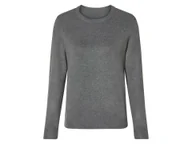 Swetry damskie - esmara® Sweter damski z delikatnej dzianiny (Szary, XL(48/50)) - miniaturka - grafika 1