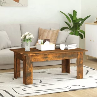 Lumarko Stolik kawowy, przydymiony dąb, 100x60x42 cm - Ławy i stoliki kawowe - miniaturka - grafika 4