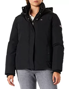 Tommy Jeans Damska kurtka puchowa techniczna, Czarny, S - Kurtki damskie - miniaturka - grafika 1