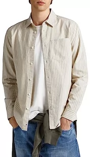 Pepe Jeans Koszula męska Chester, beżowy (kość słoniowa), XS - Koszule męskie - miniaturka - grafika 1