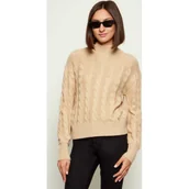 Swetry damskie - GUESS Półgolf ELSA | Regular Fit | z dodatkiem wełny - miniaturka - grafika 1