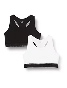Calvin Klein Biustonosz dziewczęcy, Pvhblack/Pvhwhite, 8 lat - Biustonosze - miniaturka - grafika 1