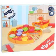 Zabawki AGD - Small Foot 11063 zestaw do krojenia z drewna, z zapięciem na rzep, zabawka, wielokolorowy 11063 - miniaturka - grafika 1