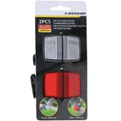 Akcesoria rowerowe - Zestaw odblasków rowerowych DUNLOP 475769 (2 szt.) - miniaturka - grafika 1