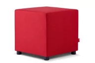Pufy i podnóżki - Puf CHOE czerwony, 50x50x50, tkanina - miniaturka - grafika 1