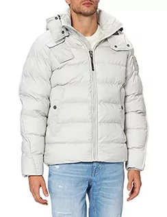 Kurtki męskie - G-STAR RAW G- Whistler Padded Hooded, Kurtka Mężczyźni, Blue (oyster blue B958-C628), S - grafika 1