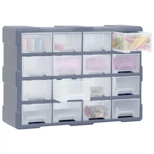 Organizer z 16 średnimi szufladkami, 52x16x37 cm Lumarko! - Regały - miniaturka - grafika 3