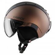 Kaski narciarskie - Kask narciarski CASCO SP-2 Visor Carbonic brown M - miniaturka - grafika 1