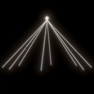 vidaXL vidaXL Choinka z lampek, 800 zimnych białych diod LED, 5 m - Oświetlenie świąteczne - miniaturka - grafika 1