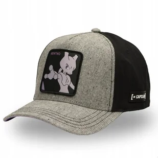 Czapka z daszkiem Capslab Pokemon Mewtwo szaro/czarna uniwersalny - Czapki i chusty sportowe męskie - miniaturka - grafika 1