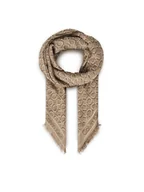 Apaszki i szaliki damskie - Calvin Klein Chusta Aop Monogram Jacquard LV04F8054G Beżowy - miniaturka - grafika 1