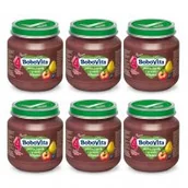 Desery dla dzieci - BoboVita Jabłka jagody i gruszki Williamsa po 4 miesiącu Zestaw 6 x 125 g - miniaturka - grafika 1