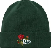 Czapki damskie - New Era New Era Rose Icon Cuff Knit Beanie Hat 60580736 Zielone OSFM - miniaturka - grafika 1