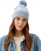 Czapki damskie - CZAPKA ZIMOWA ADIDAS OCIEPLANA POMPON NIEBIESKA UNISEX ZIMA IM0507 - miniaturka - grafika 1