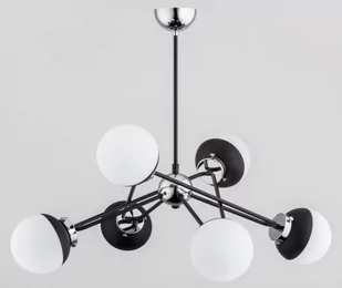 Alfa Sagito Dhrom lampa wisząca 6-punktowa czarna/chrom 63109 63109 - Lampy sufitowe - miniaturka - grafika 1