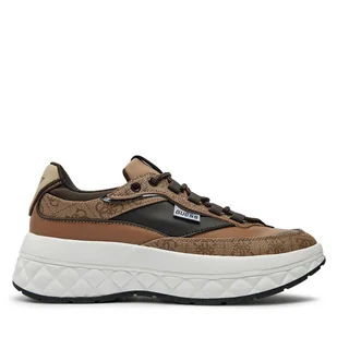 Sneakersy Guess Kyrki FLTKYR FAL12 Brązowy - Sneakersy damskie - miniaturka - grafika 1