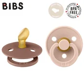 Smoczki uspokajające - Bibs Colour Anatomical 2-Pack Blush & Woodchuck S Smoczek Anatomiczny Kauczuk Hevea - miniaturka - grafika 1