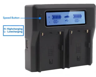 Baxxtar Pro Ladegerät LCD Dual für LP-E6 - Ładowarki i akumulatory - miniaturka - grafika 1